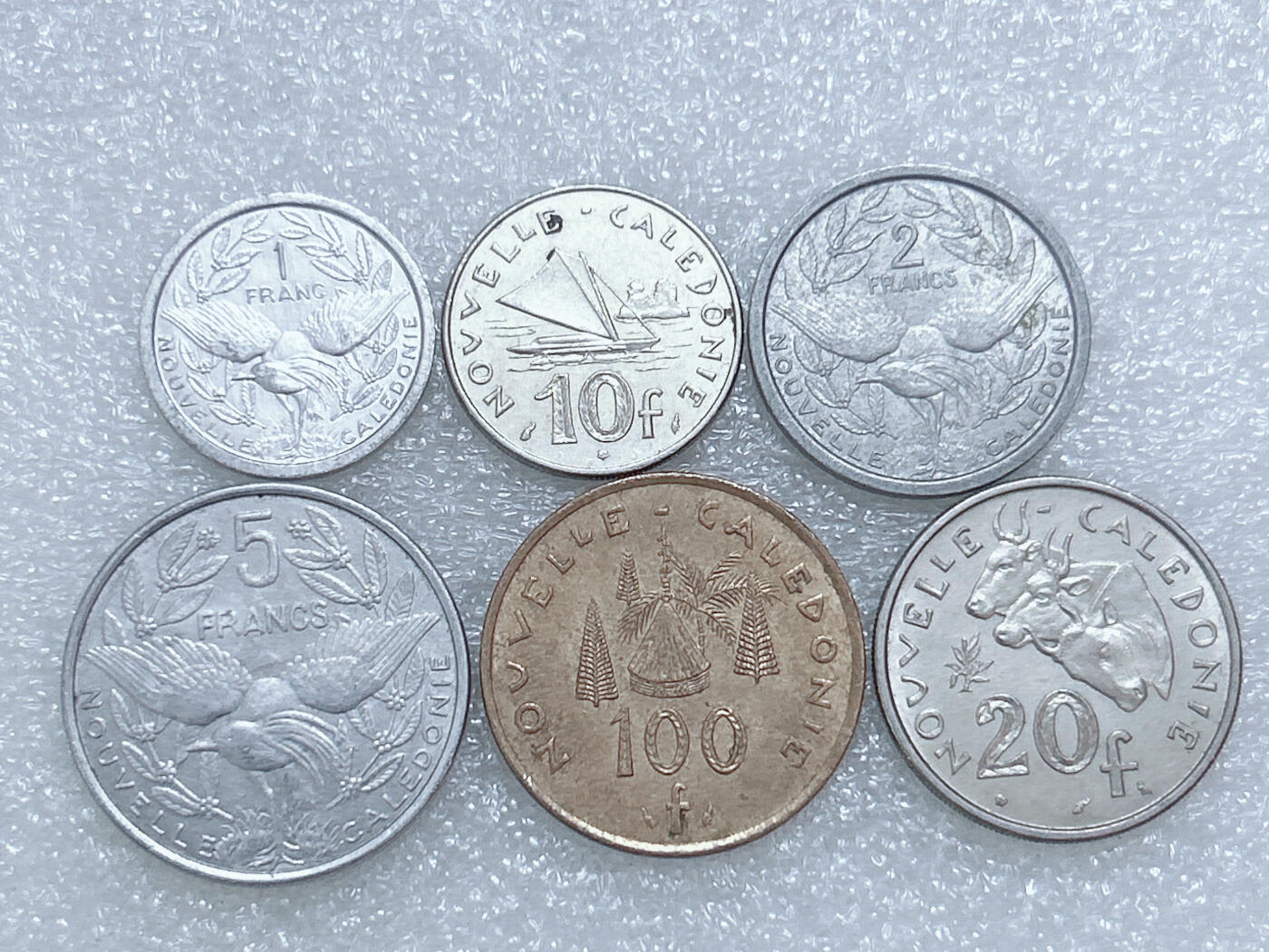 第一海外回流一元起拍收藏 散集专场  第271期 法属新喀里多尼亚硬币6枚套