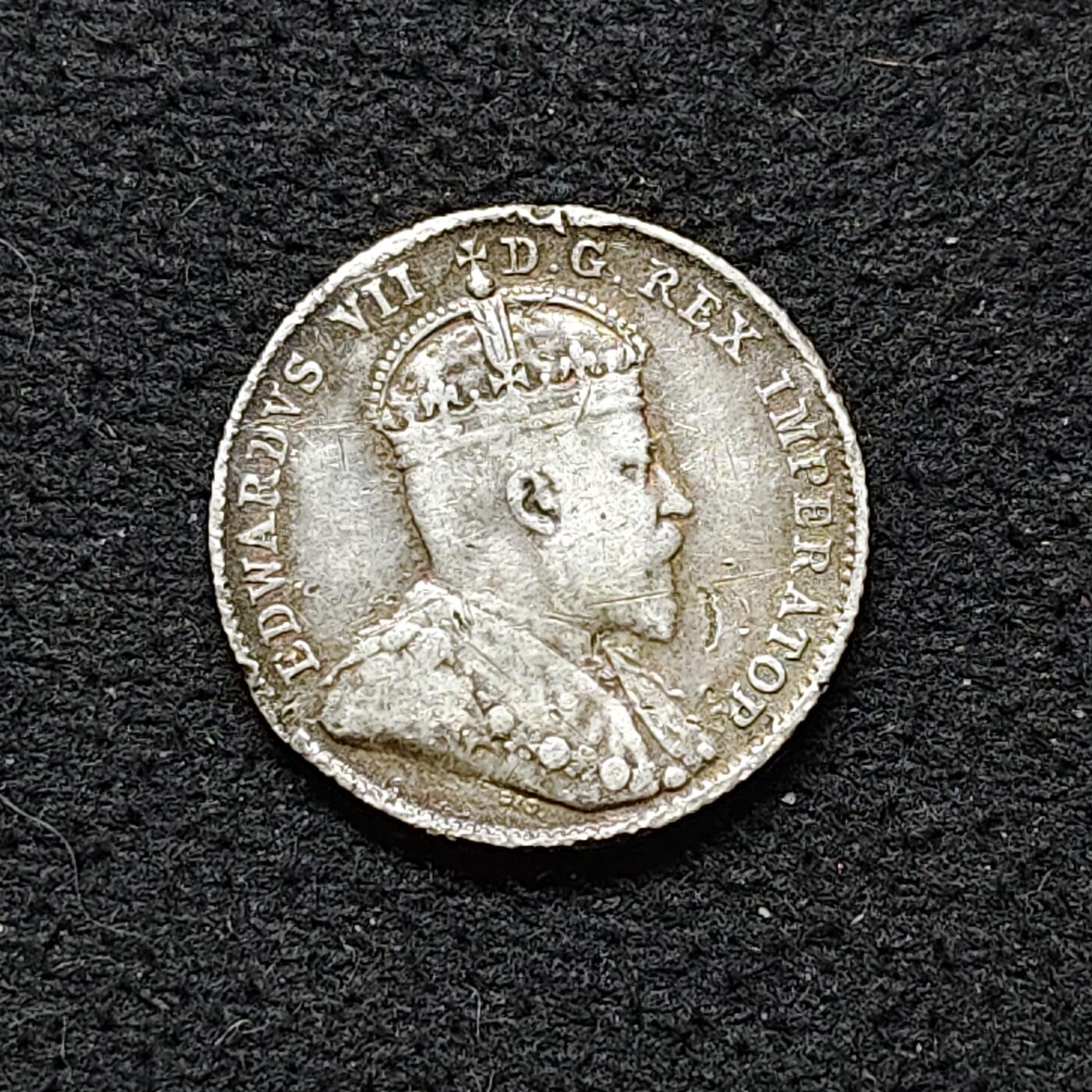 【全场包邮】纯粹捡漏拍480场（免费代拍第17场） 加拿大1910年爱德华七世10分银币