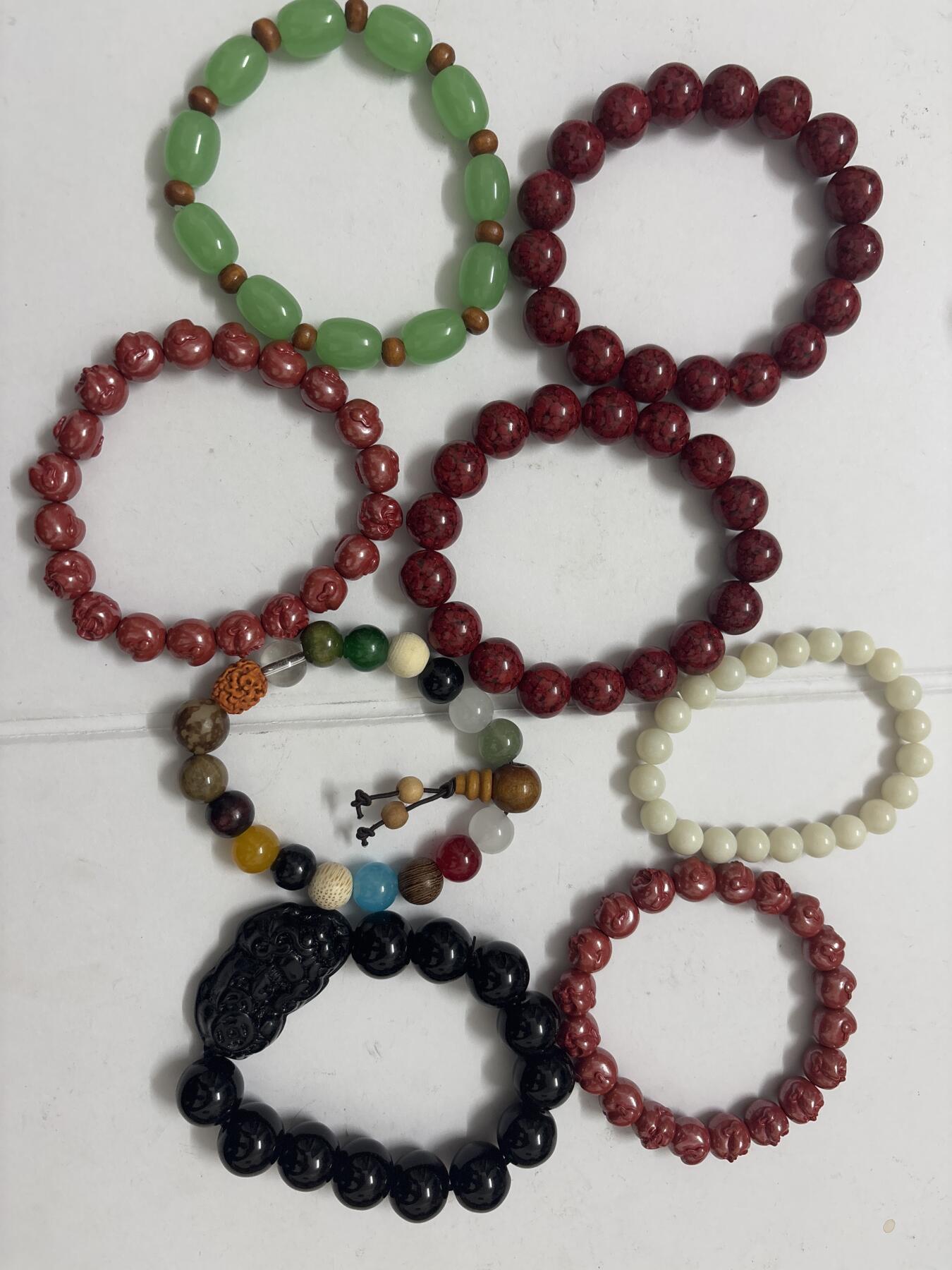 文馨钱币收藏第 282 场，【 长期接收代拍品】，加拿大老铜代用币，银币，德三系列场 手串 8 个