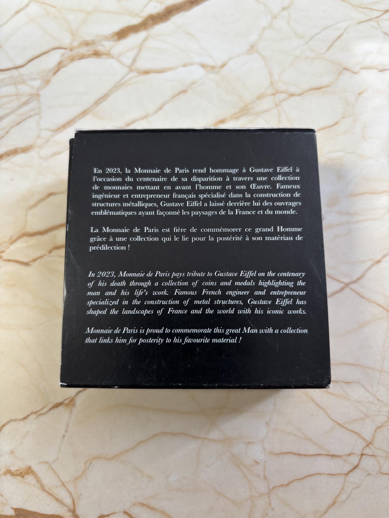 第183期拍卖 法国2023年建筑大师古斯塔夫·埃菲尔逝世纪念银币，999银，22.2克，发行3000枚