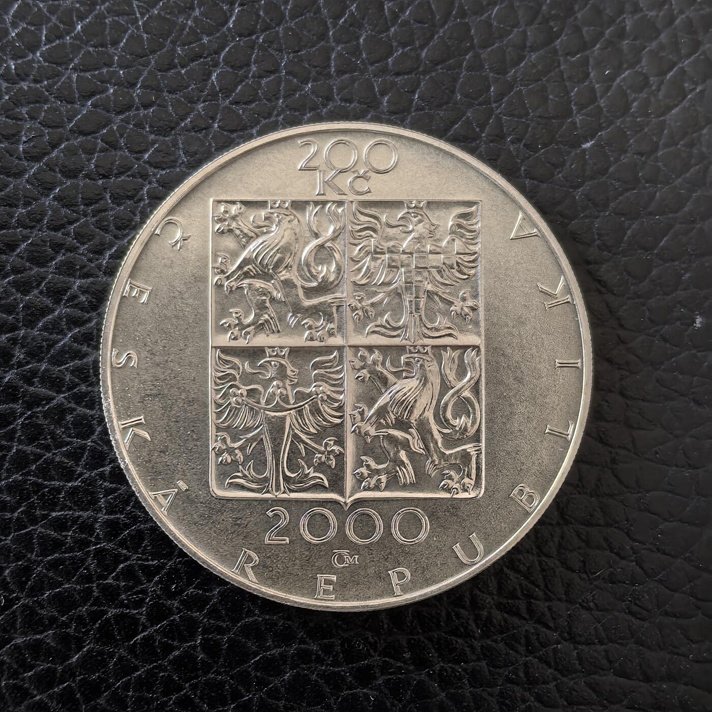 道一币馆币章第一百五十七场 捷克2000年作曲家兹德涅克·菲比赫逝世百年200克朗银币  13g 900s 20200