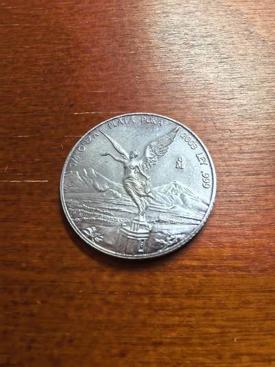 长老汇蛇年精选第七十七场拍卖 - 2003墨西哥胜利女神1/4盎司银币，2.2万枚