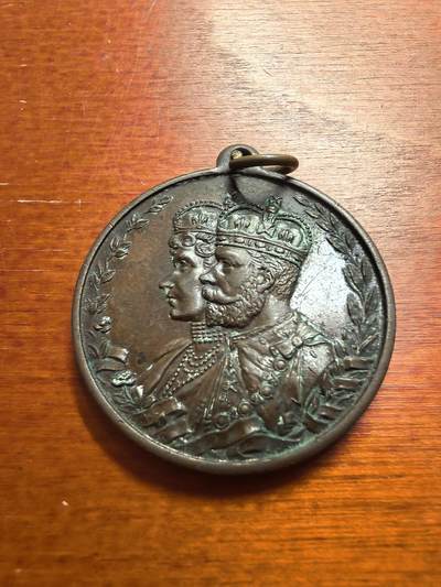 长老汇蛇年精选第七十七场拍卖 - 1935英国乔治五世银婚铜章，15.32克，32MM，稀少