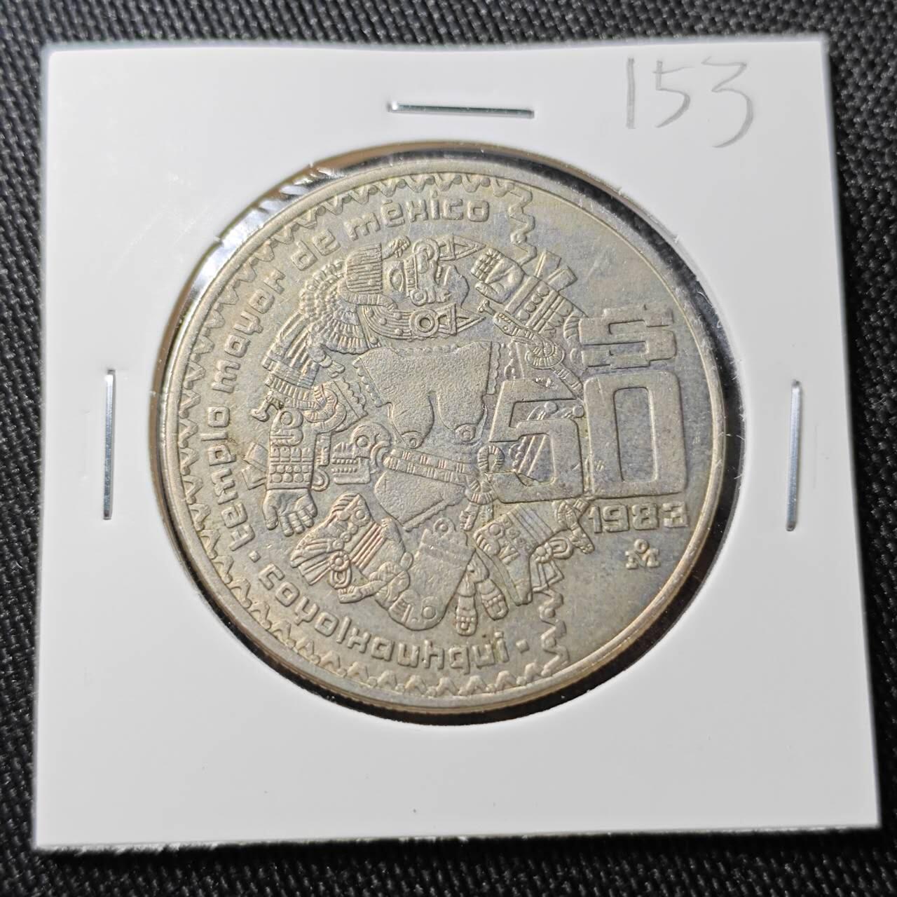 KK钱币收藏小铺 （套币 好品/批量散币 银币）专场  2月预留时间 周末发货  1983墨西哥50比索 大币