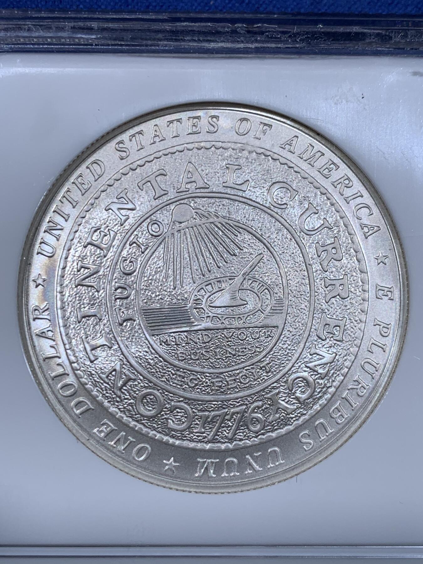 《竞宝斋》第441场 周日，周一，2场连拍 （全场包邮） NGC MS70 美国2006年P版国父富兰克林1美元大银币 满分佳品