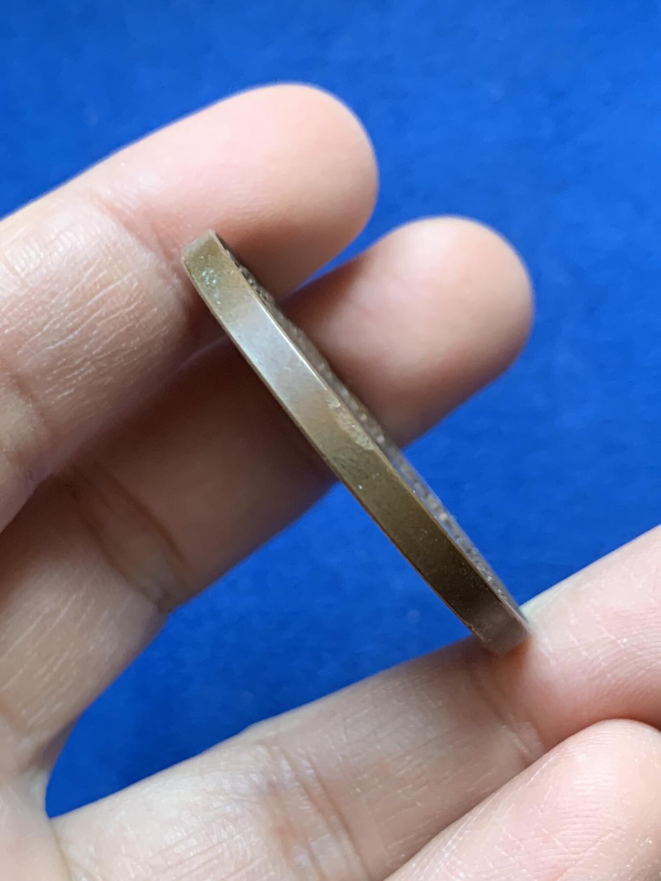 《竞宝斋》第441场 周日，周一，2场连拍 （全场包邮） 德国 1907年 萨克森工业博览会奖章 纪念铜章 39.3mm 26.1克