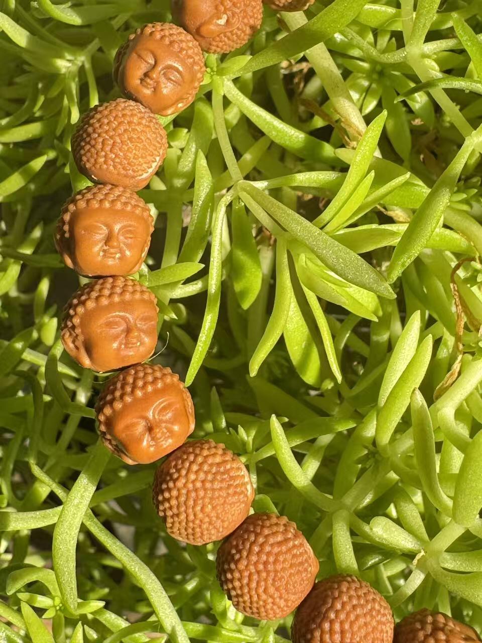 零元拍：猴头雕宝宝佛手串9MM