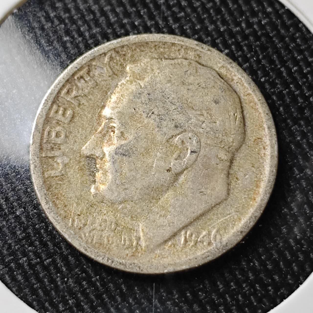 KK钱币收藏小铺 （套币 好品/批量散币 银币）专场  2月预留时间 周末发货   1946美国10分银币