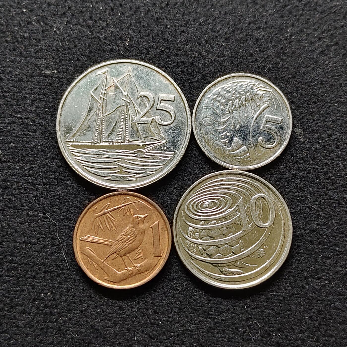 【全场包邮】纯粹捡漏拍480场（免费代拍第17场） 开曼群岛各年份4枚套币