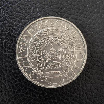 道一币馆币章第一百五十七场 - 捷克2002年欧元货币体系成立200克朗银币 13g 900s 21000