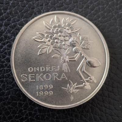 道一币馆币章第一百五十七场 - 捷克1999年画家翁德雷·索雷克诞辰百年200克朗银币 13g 900s 23200