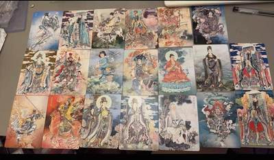 秋萤阁第33期 (11月23日周日晚上23点截拍，欢迎竞拍) 0佣金！ - 【20张齐】焱卡神话中国3 李云中西游一套齐 20张 磨砂套卡