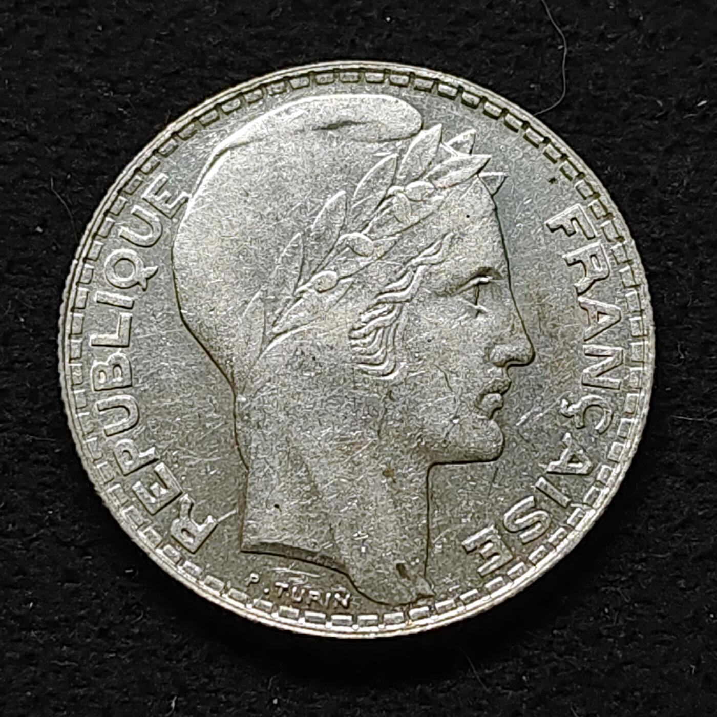 【全场包邮】纯粹捡漏拍480场（免费代拍第17场） 法国1938年10法郎银币