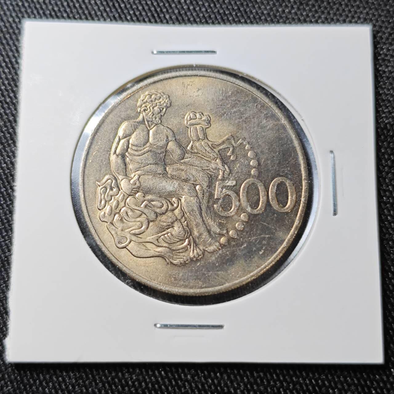 KK钱币收藏小铺 （套币 好品/批量散币 银币）专场  2月预留时间 周末发货  1975塞浦路斯500米尔纪念币 好品