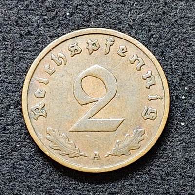 【全场包邮】纯粹捡漏拍480场（免费代拍第17场） - 德国第三帝国1937年2芬妮