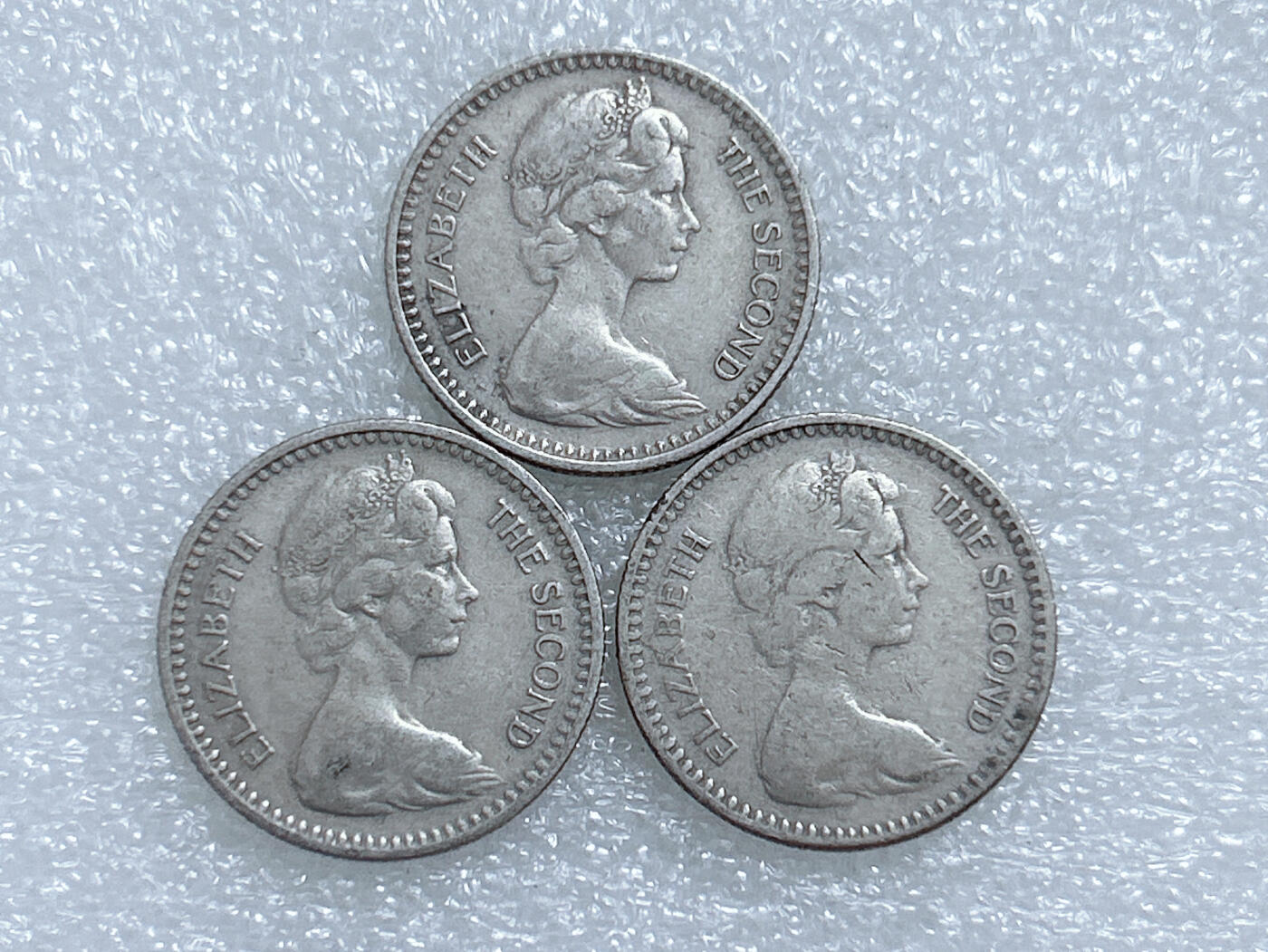 第一海外回流一元起拍收藏 散集专场  第271期 英属罗得西亚1964年10分硬币 3枚