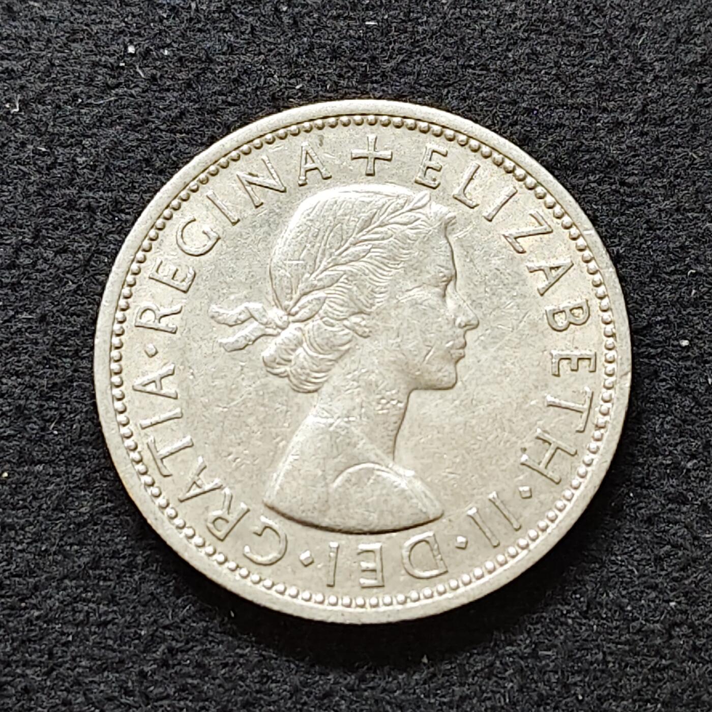 【全场包邮】纯粹捡漏拍480场（免费代拍第17场） 英国1966年女王2先令