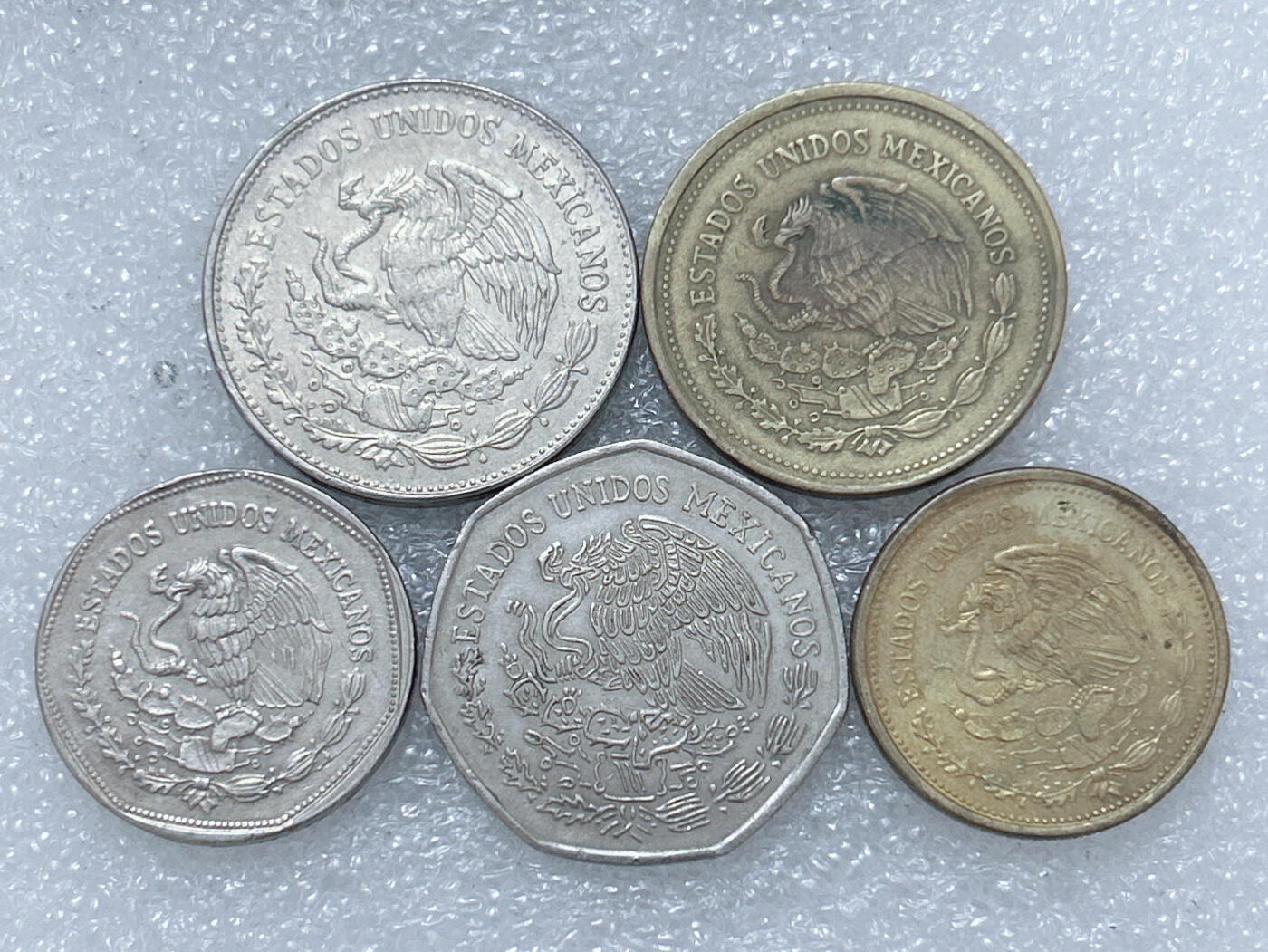 第一海外回流一元起拍收藏 散集专场  第271期 墨西哥大币 5枚
