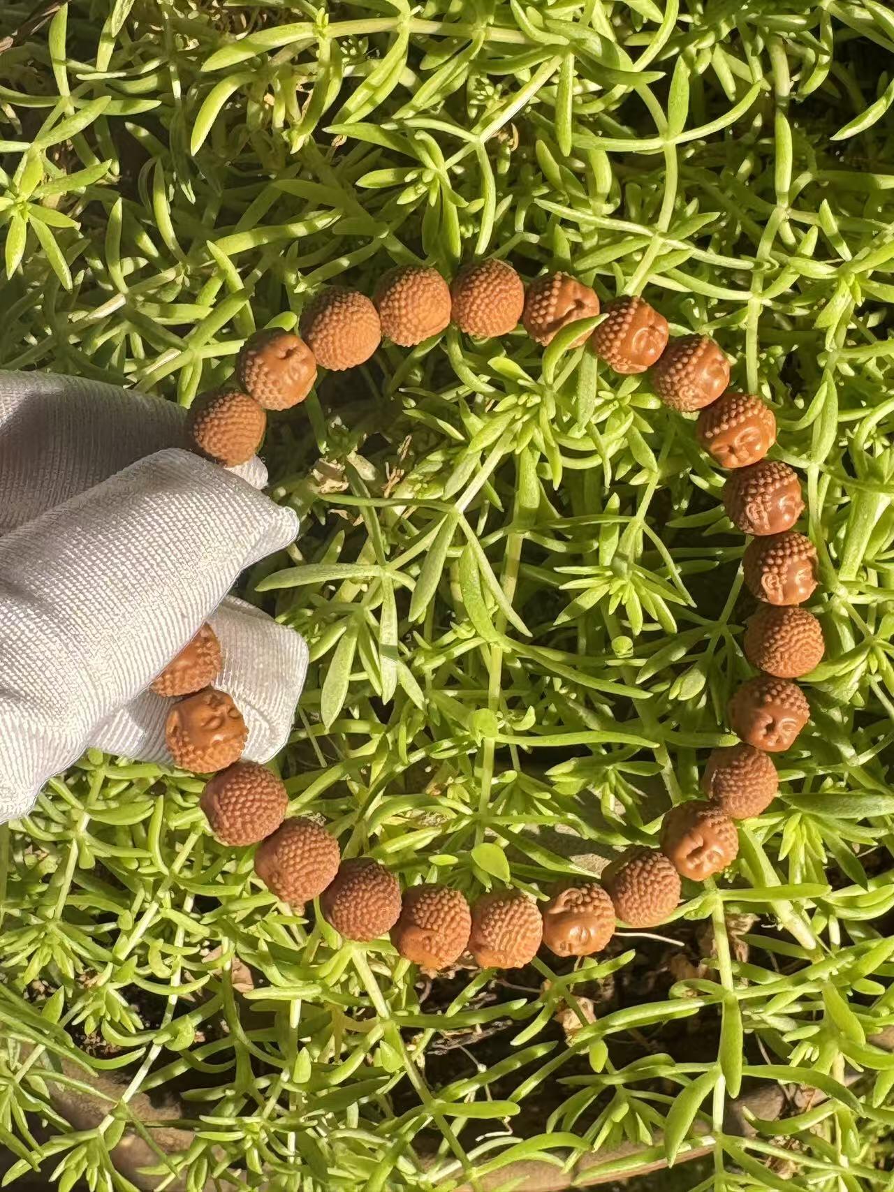 零元拍：猴头雕宝宝佛手串9MM