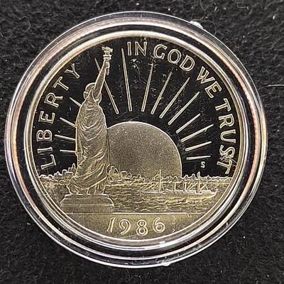 【全场包邮】纯粹捡漏拍480场（免费代拍第17场） - 美国1986年半元自由女神100周年精制纪念币