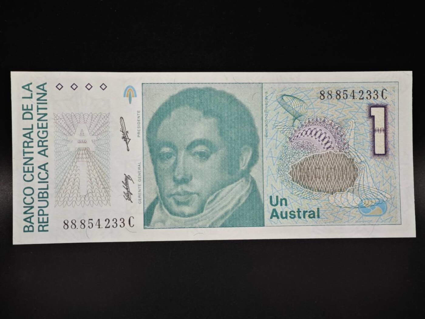 【淘币小摊】实时拍第八百零六拍   纸币场   满百包邮可预留二周 每周一统一发货   阿根廷1奥斯特纸币