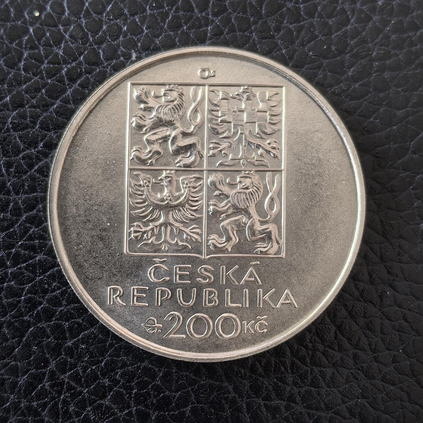 道一币馆币章第一百五十七场 捷克1999年画家翁德雷·索雷克诞辰百年200克朗银币 13g 900s 23200