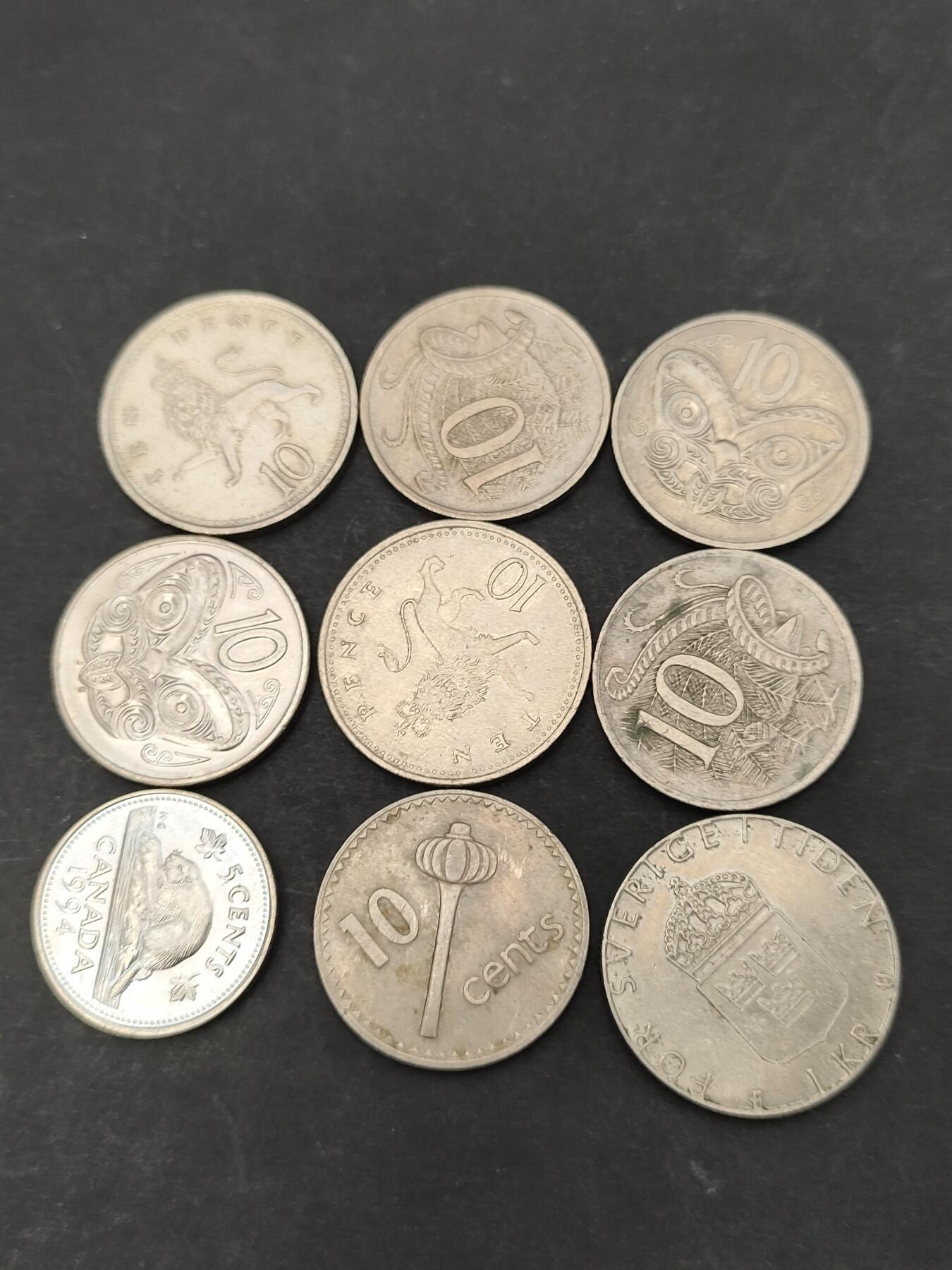 猩哥外币小铺➨【第203场】 钱币9个