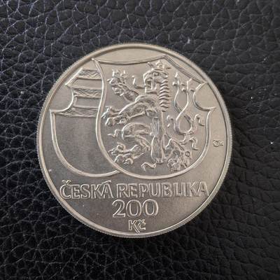 道一币馆币章第一百五十七场 - 捷克2002年波西米亚国王拉吉斯拉夫诞辰550周年200克朗银币  13g 900s 20200