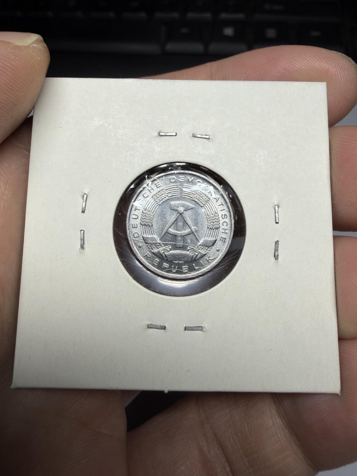 2025年集古藏今外币拍卖第十期-第9场—（总第289拍），可以寄存60天，满160元包邮。 1968年东德1芬尼