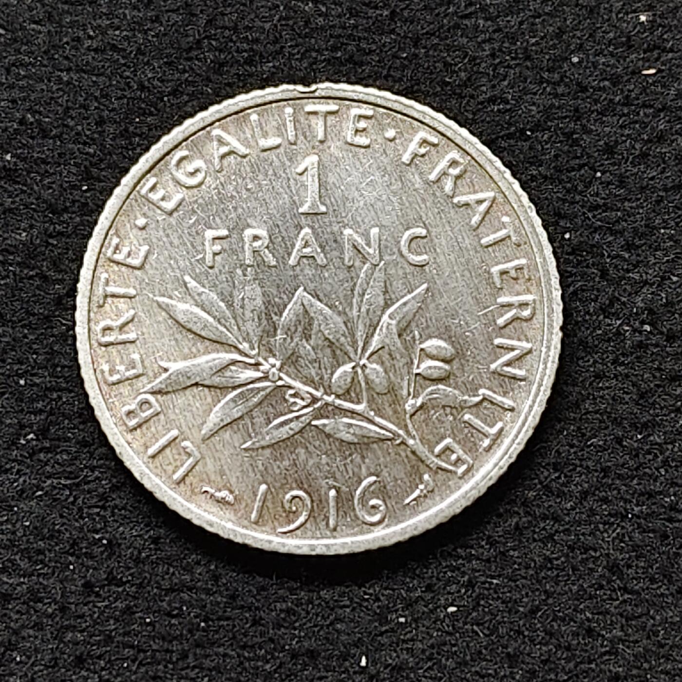 【全场包邮】纯粹捡漏拍480场（免费代拍第17场） 法国1916年播种女神1法郎银币
