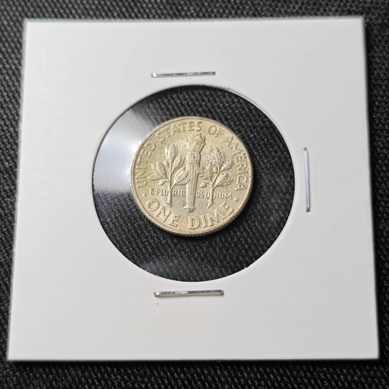 KK钱币收藏小铺 （套币 好品/批量散币 银币）专场  2月预留时间 周末发货   1964美国10分银币 好品