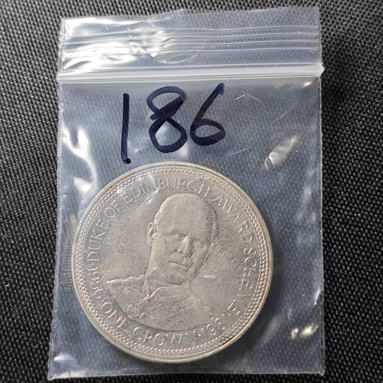 KK钱币收藏小铺 （套币 好品/批量散币 银币）专场  2月预留时间 周末发货  1981马恩岛1克朗纪念币