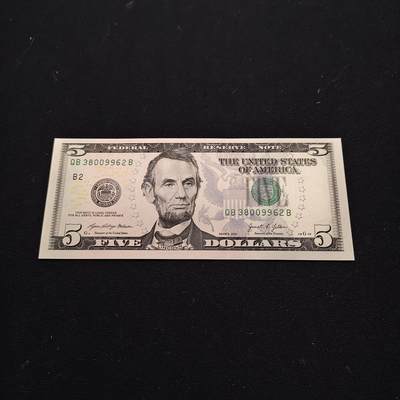 【全场包邮】纯粹捡漏拍480场（免费代拍第17场） - 【纸钞】美国林肯5元纸钞
