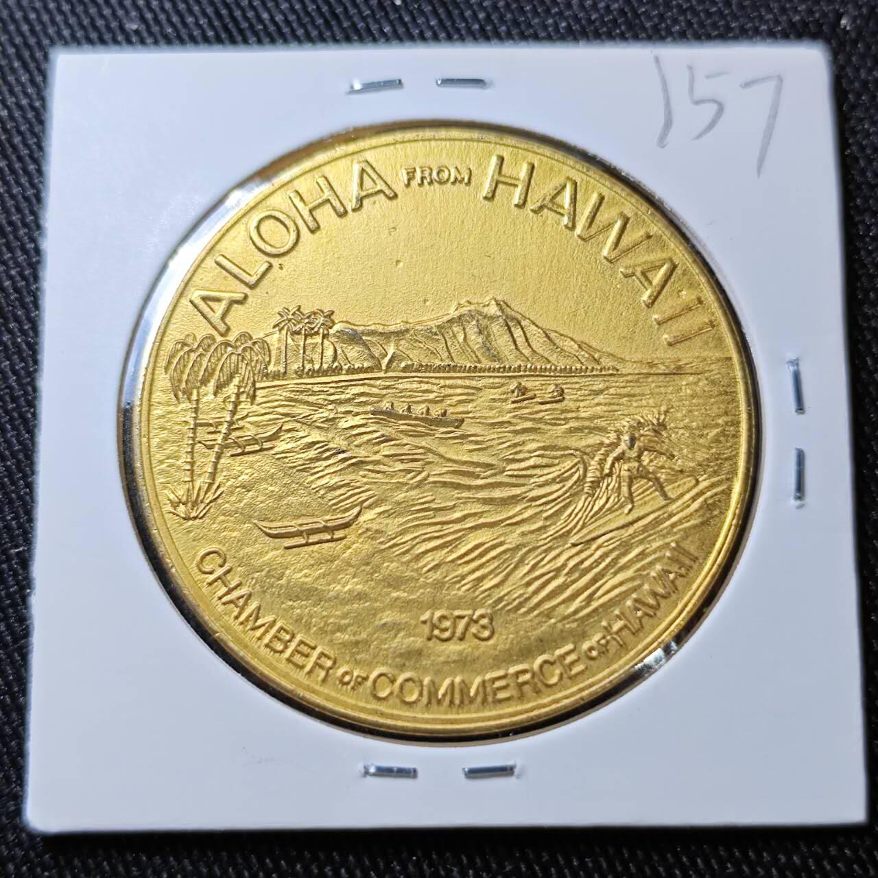 KK钱币收藏小铺 （套币 好品/批量散币 银币）专场  2月预留时间 周末发货  1973美国夏威夷代币