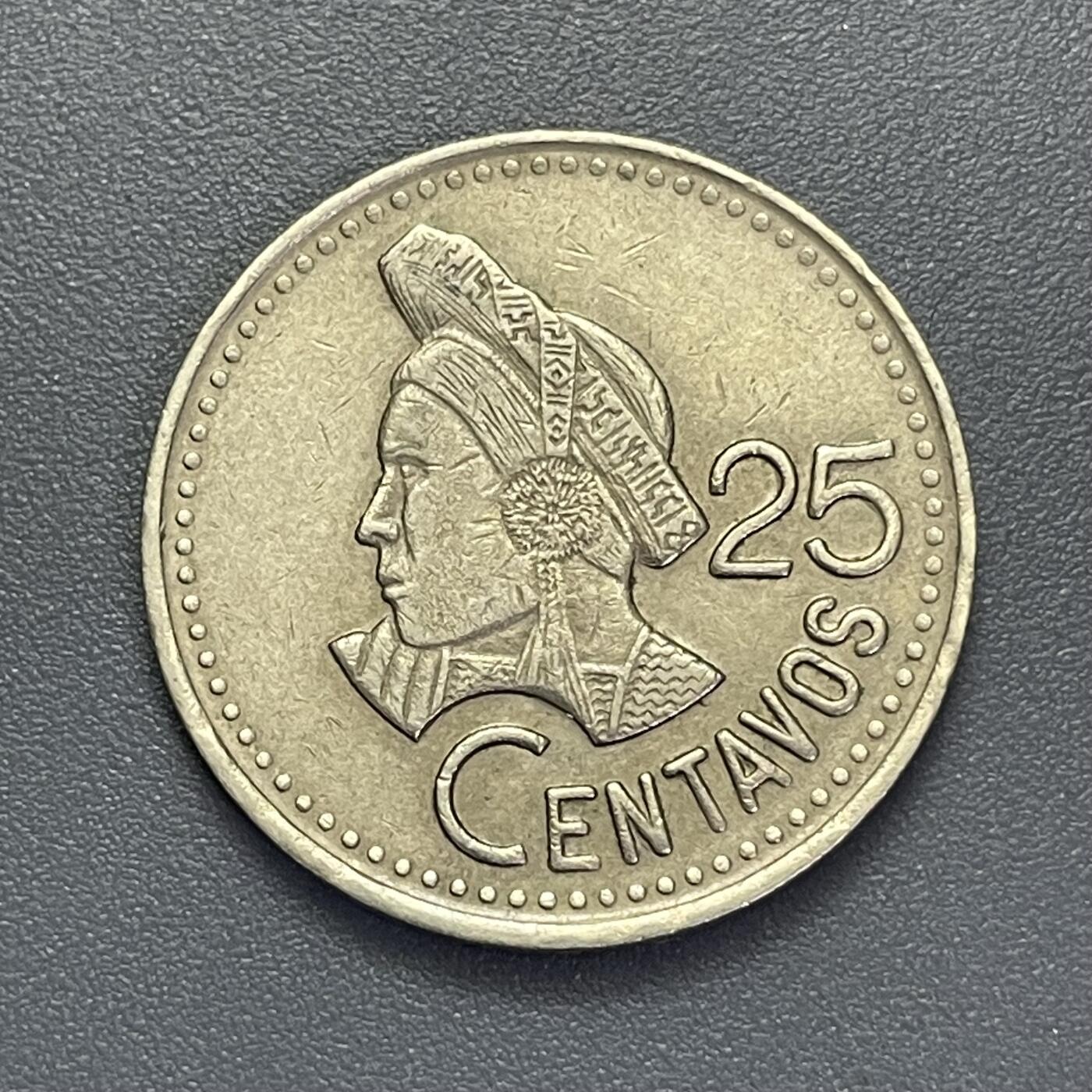 回流1123 危地马拉1988年25分 玛雅原住民头像