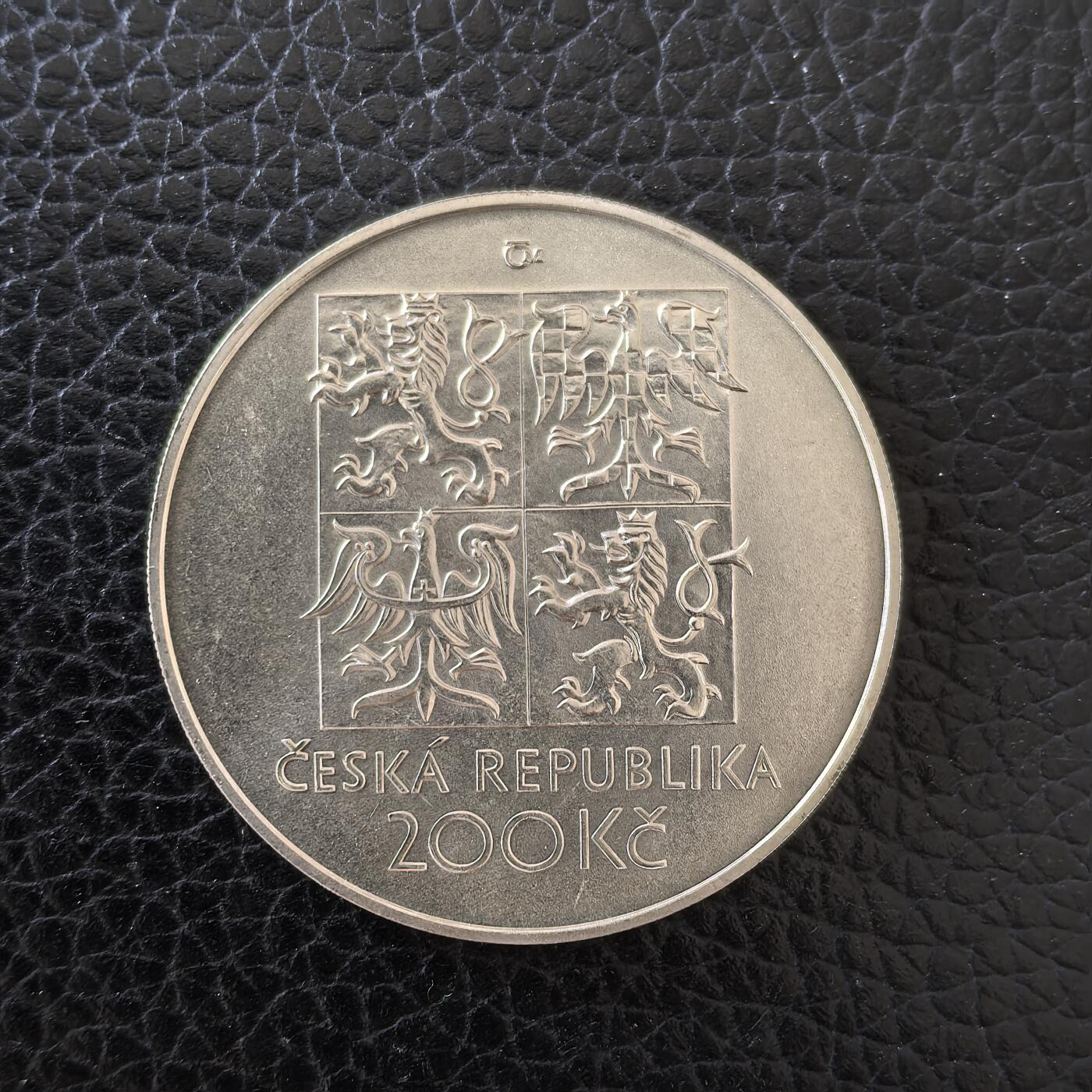 道一币馆币章第一百五十七场 捷克2000年超现实美学开创者内兹瓦尔诞辰百年200克朗银币  13g 900s 23200