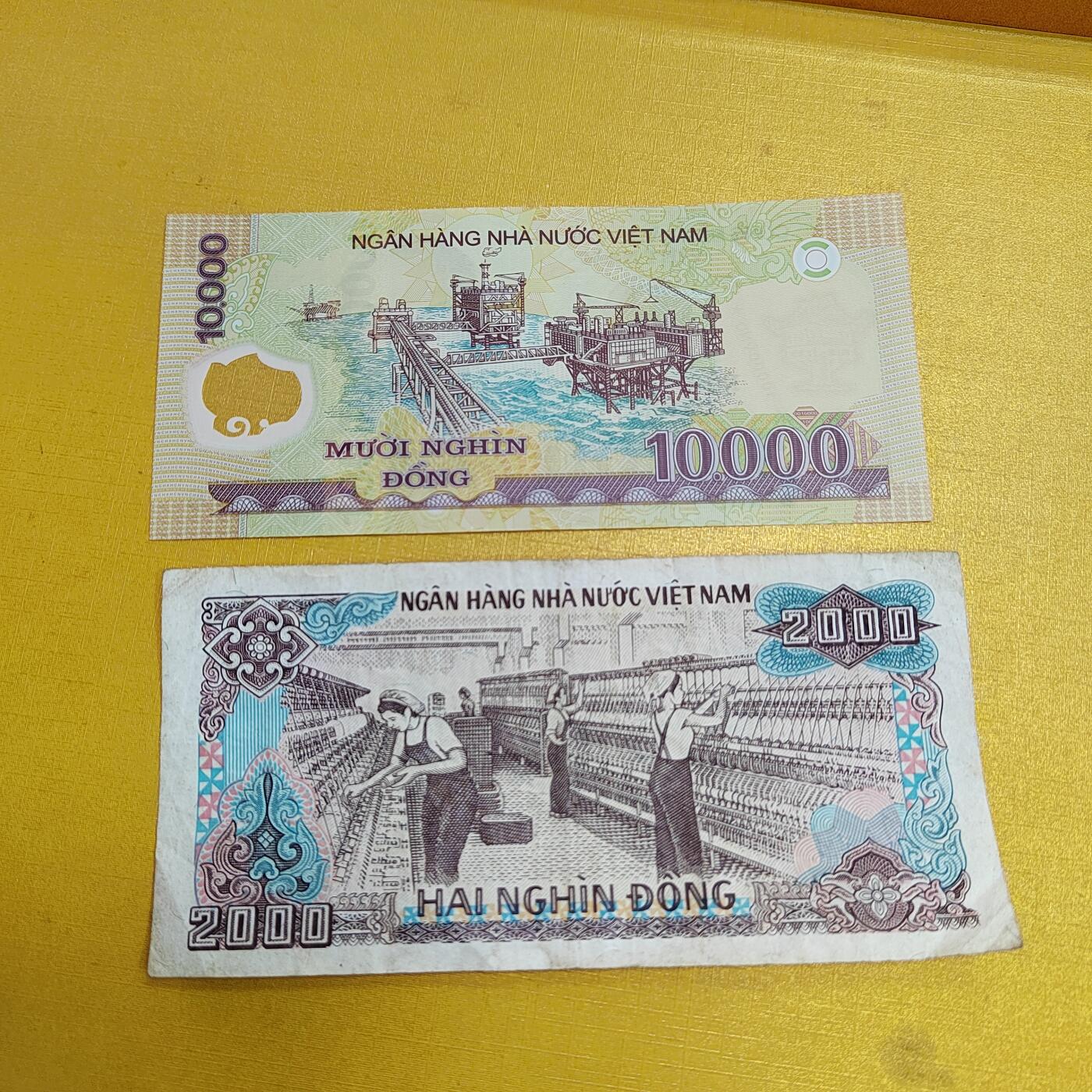 PCAI钱币24-616   外币与其他钱币小专场 越南二张