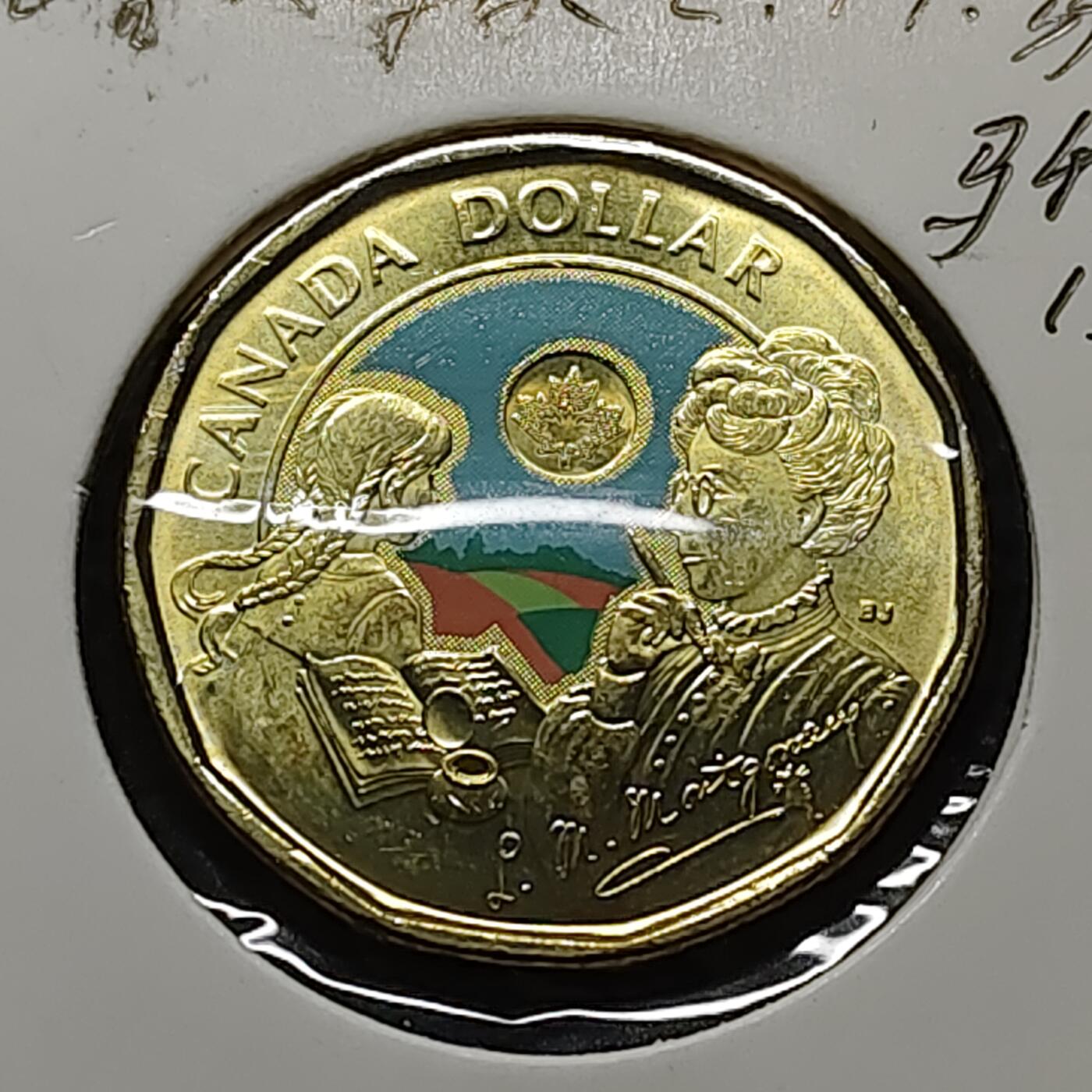 【全场包邮】纯粹捡漏拍480场（免费代拍第17场） 加拿大2024年1元儿童文学家L M·蒙哥马利诞生150周年彩色纪念币