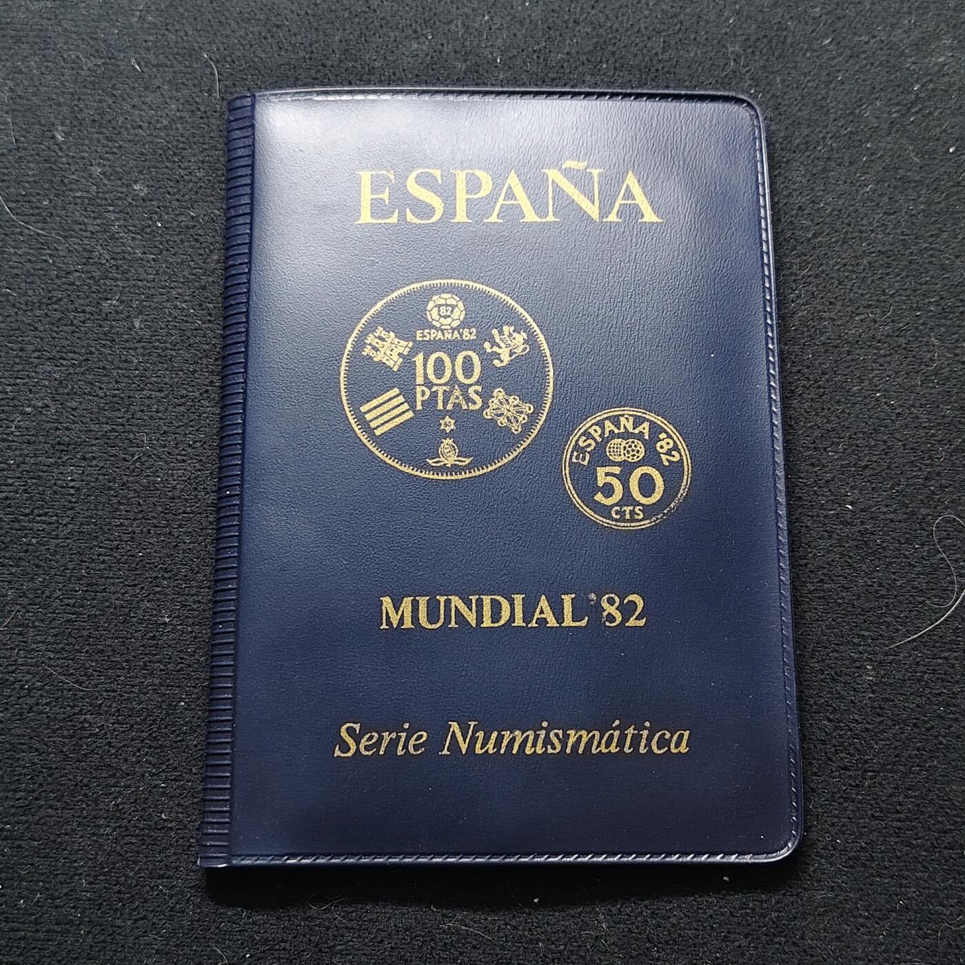 【全场包邮】纯粹捡漏拍480场（免费代拍第17场） 西班牙1980年世界杯官方卡装6枚纪念套币