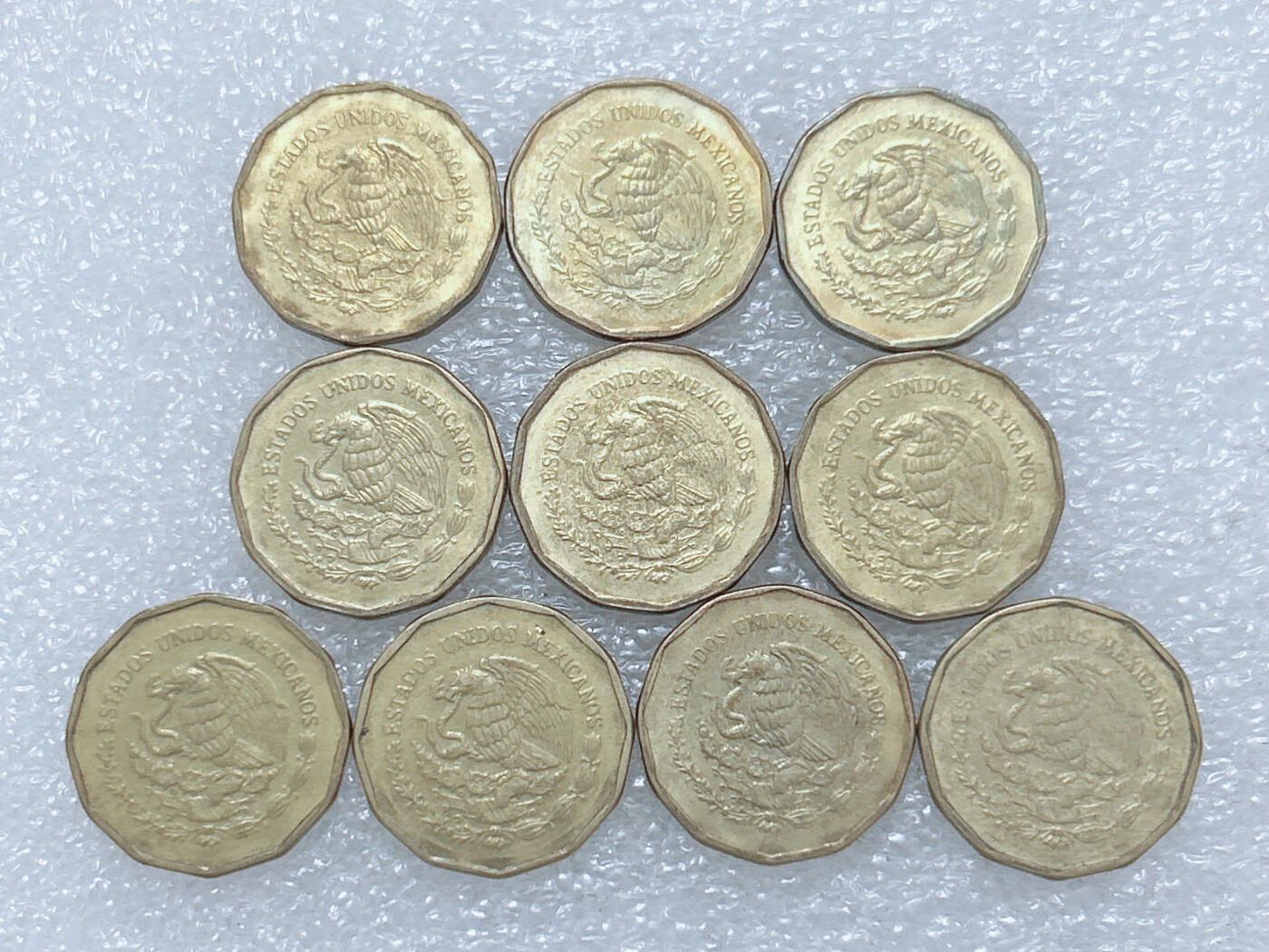 第一海外回流一元起拍收藏 散集专场  第271期 墨西哥20分硬币 10枚