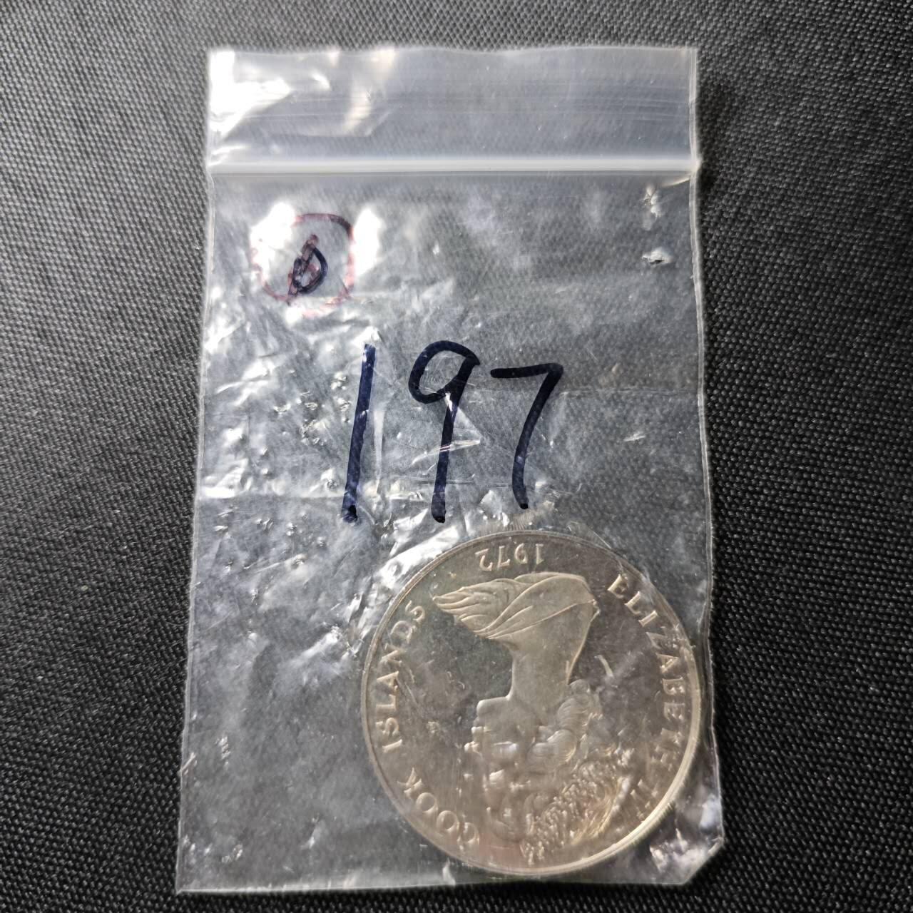 KK钱币收藏小铺 （套币 好品/批量散币 银币）专场  2月预留时间 周末发货  1972库克群岛1元 精制币