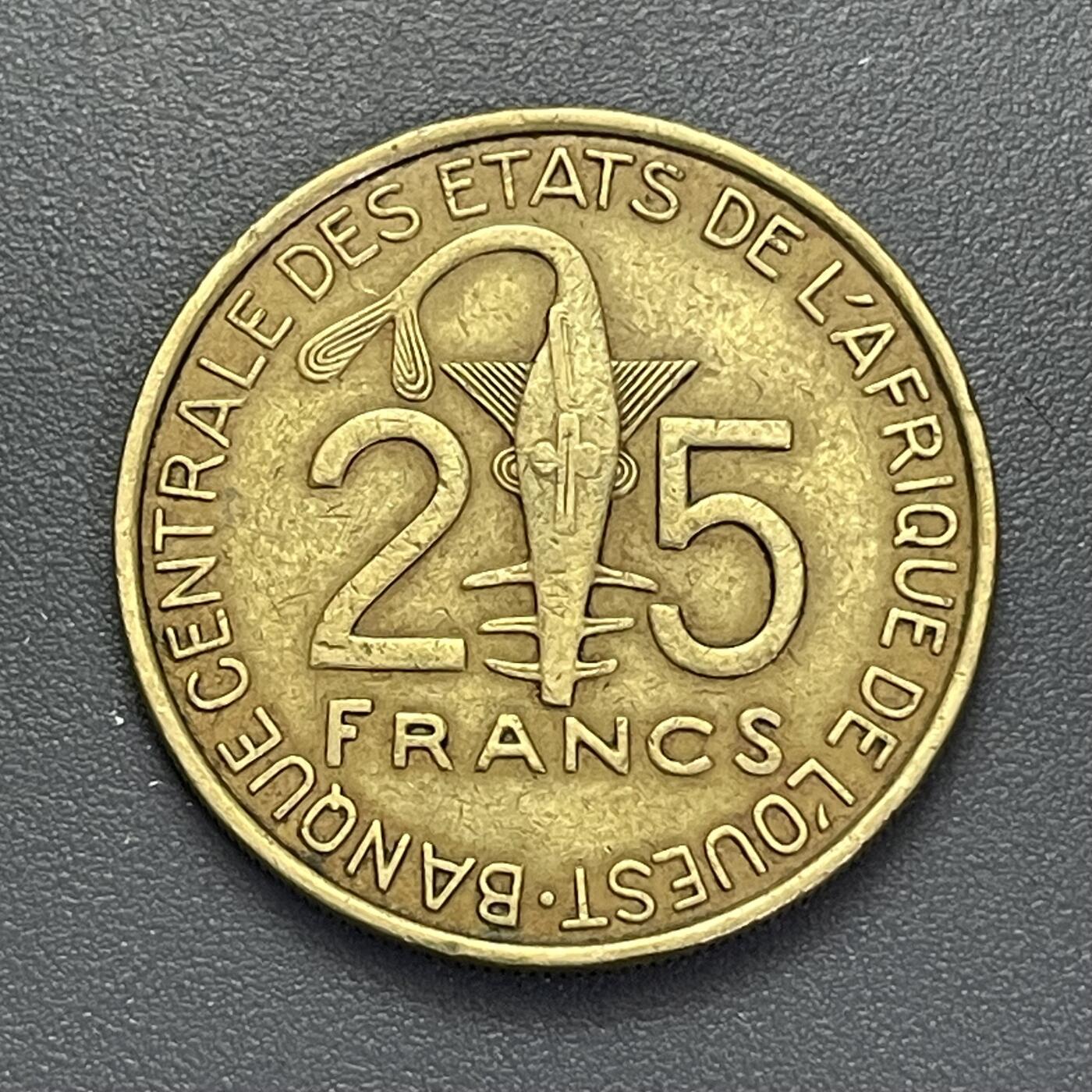 回流1123 西非国家联盟2012年25法郎流通硬币
