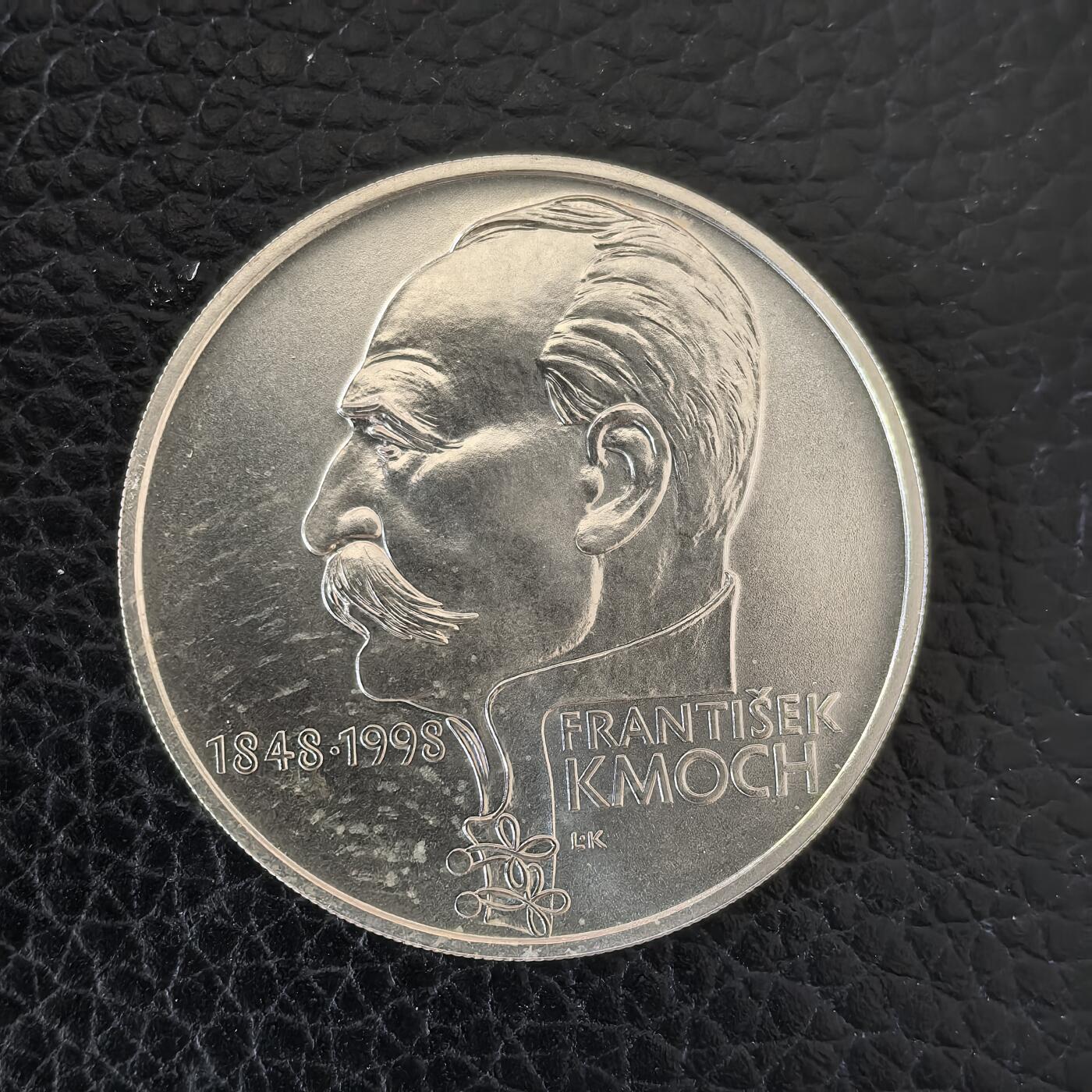 道一币馆币章第一百五十七场 捷克1998年帕拉茨基领导的布拉格起义胜利150周年200克朗银币  13g 900s 23000