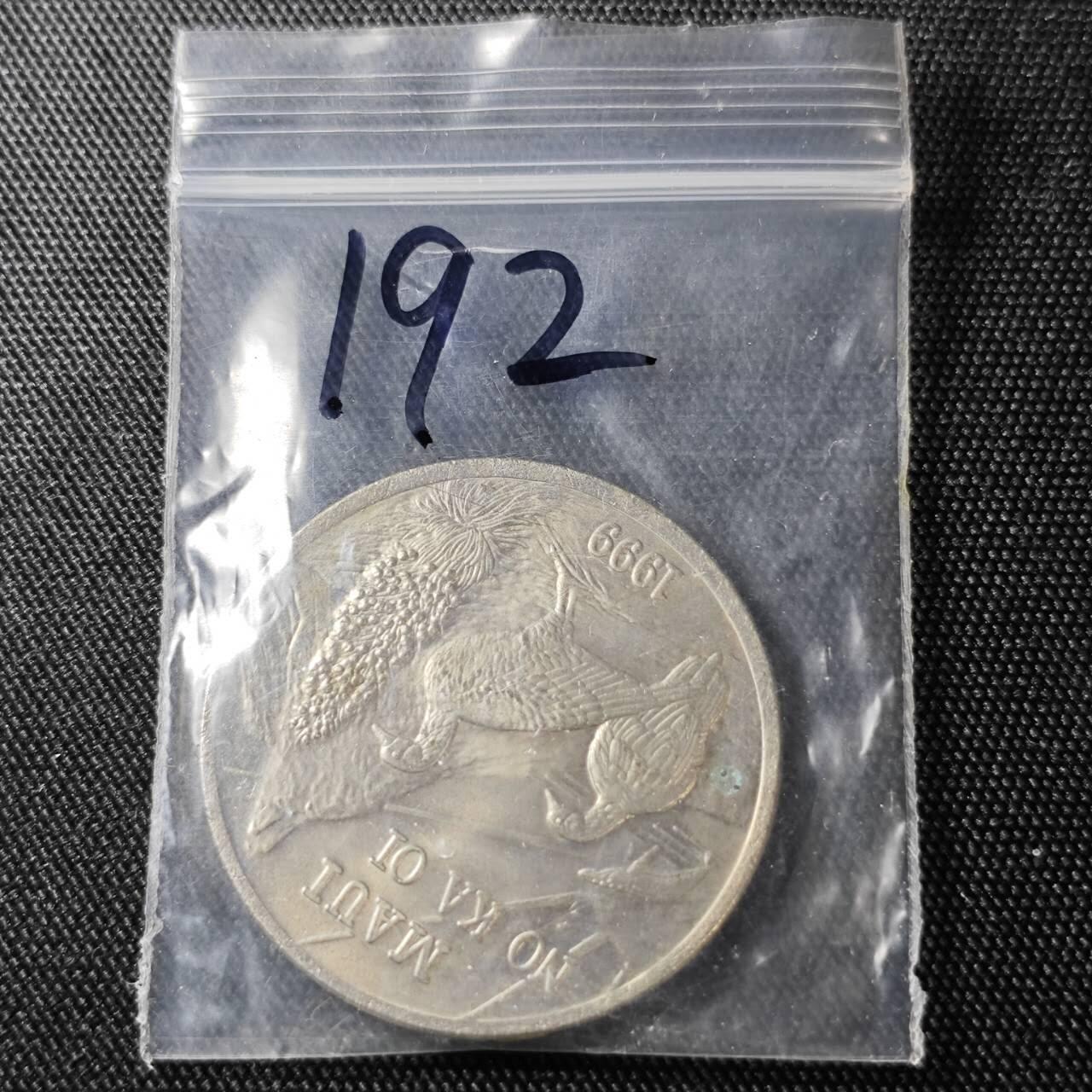 KK钱币收藏小铺 （套币 好品/批量散币 银币）专场  2月预留时间 周末发货  1999美国毛伊岛1元代币