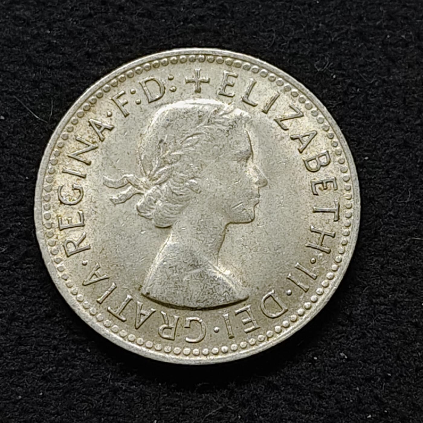 【全场包邮】纯粹捡漏拍480场（免费代拍第17场） 澳大利亚1961年女王1先令银币