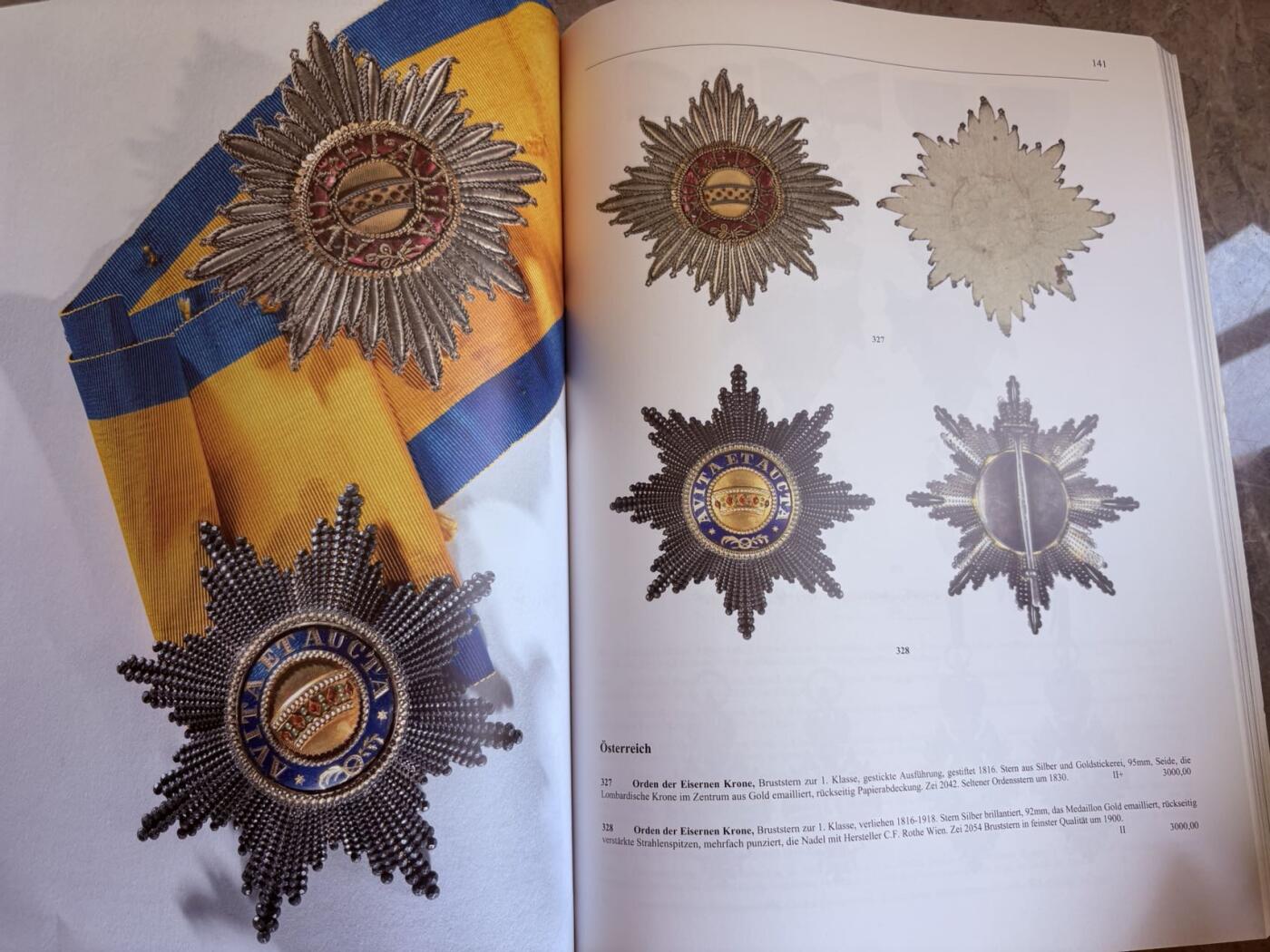 盛世勋华——号角文化勋章邮票专场拍卖第289期 德国柏林Carsten Zeige拍卖行2023年7月拍卖会图录，超大尺寸，全彩印刷，超大超厚，300多页