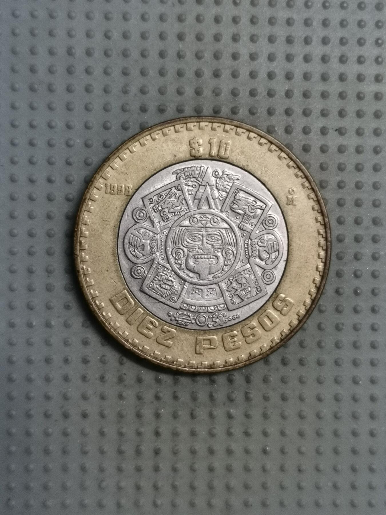 2025年第124场各国散币拍卖（总第124场） 墨西哥1998年10比索