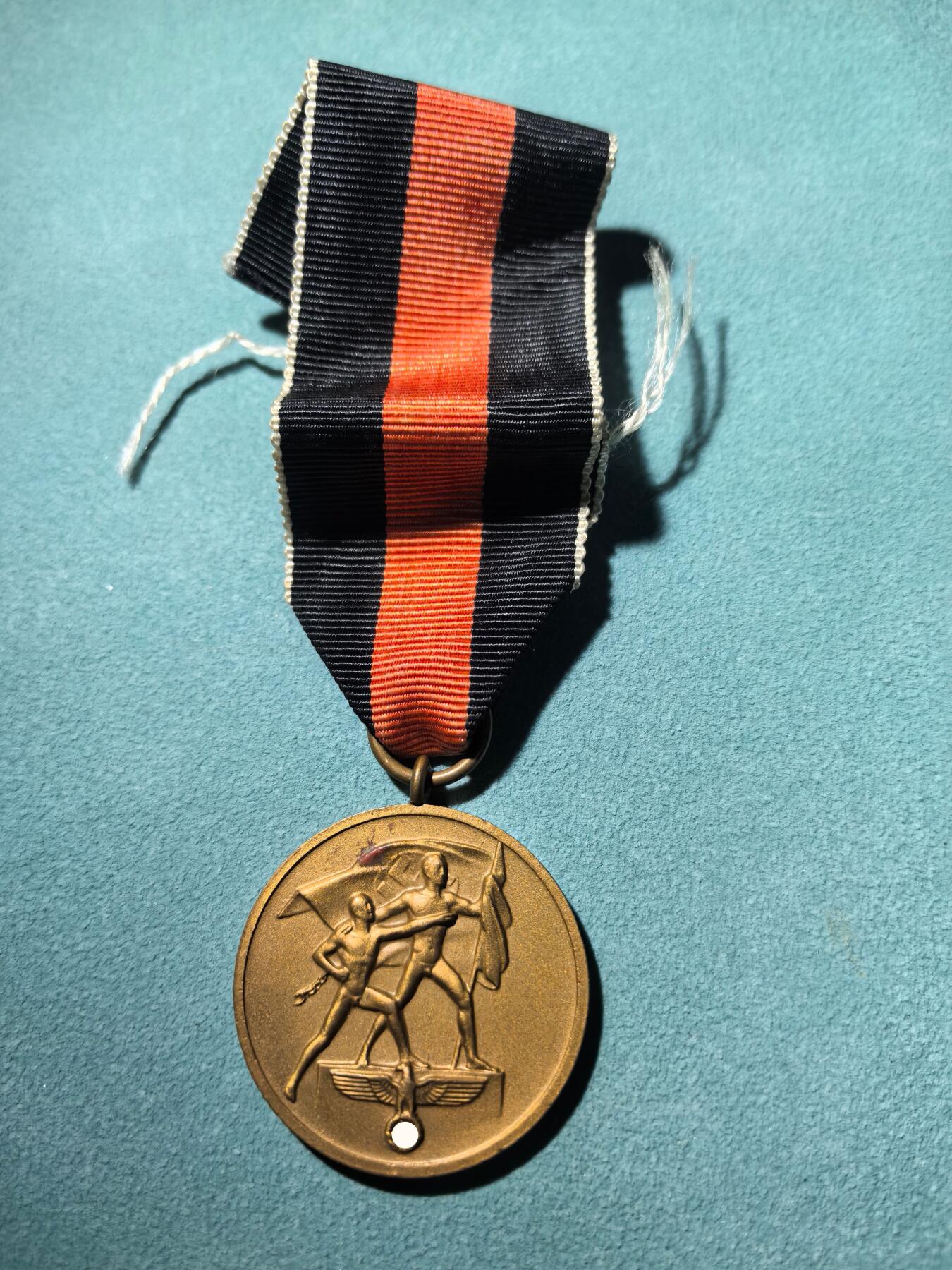 盛世勋华——号角文化勋章邮票专场拍卖第289期 德国（1939）苏台德合并奖章