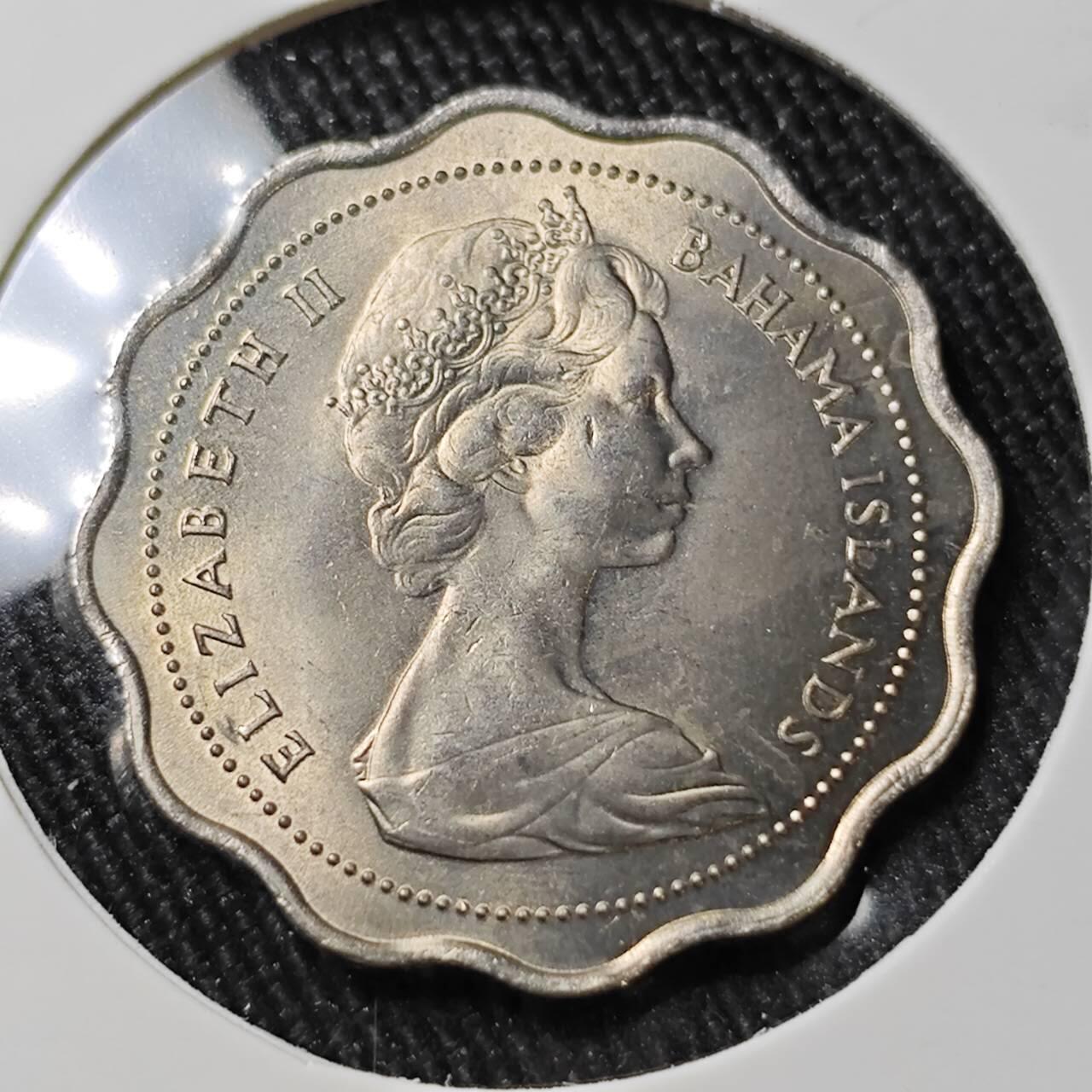 KK钱币收藏小铺 （套币 好品/批量散币 银币）专场  2月预留时间 周末发货  1966巴哈马10分 好品