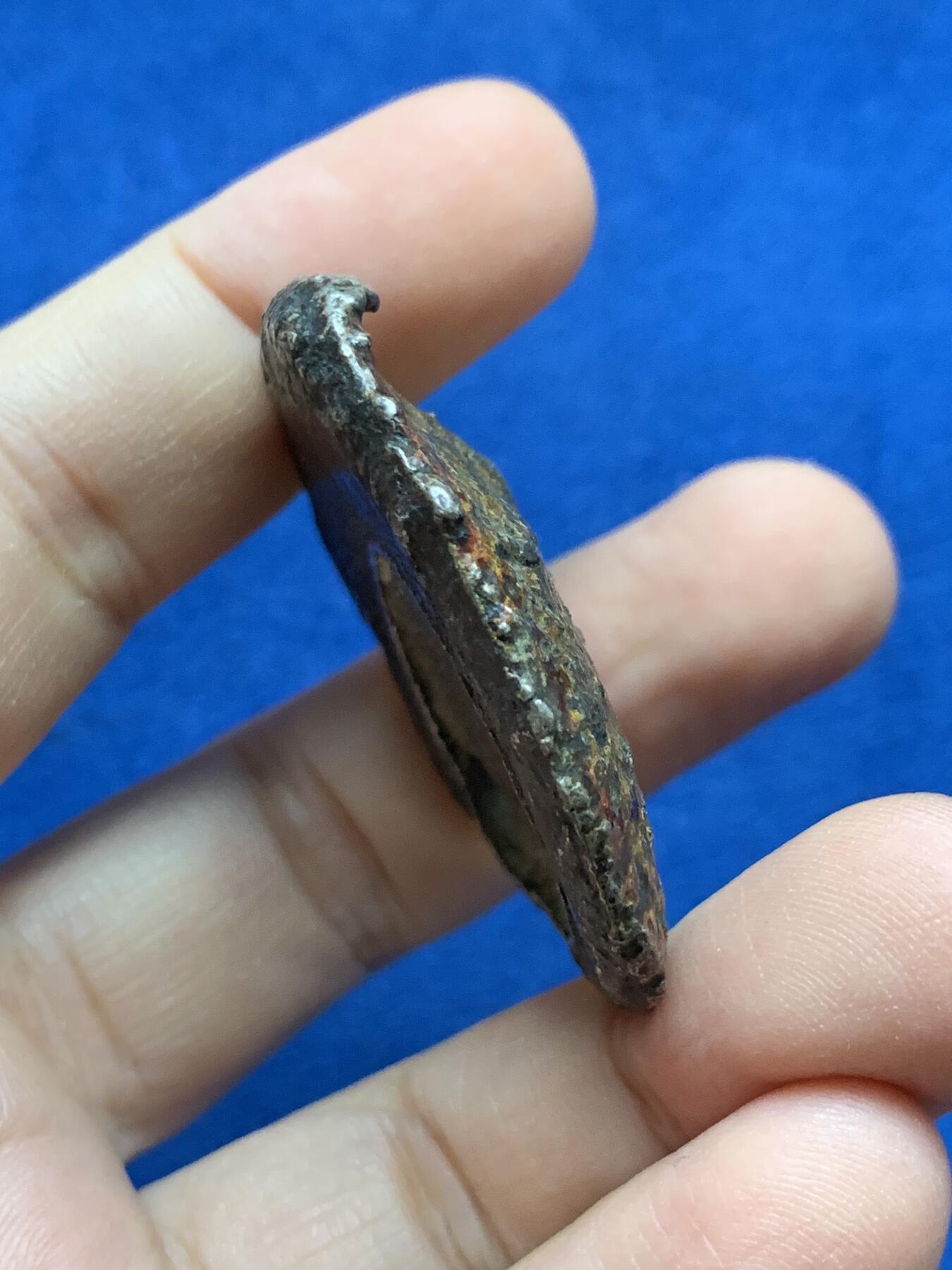 《竞宝斋》第442场 周日，周一，2场连拍 （全场包邮） 泰国南部nan tok早期大银锭 直径约45毫米 重约64.3克